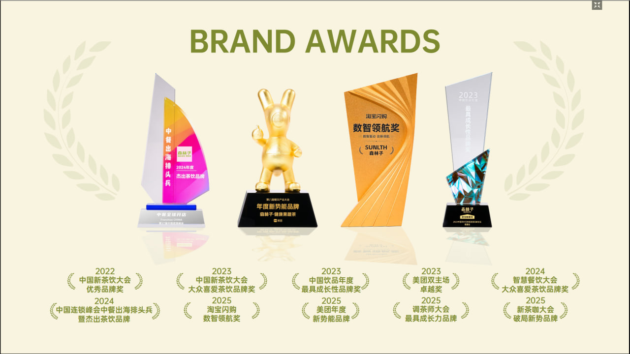 SENLIN Brand Awards — cúp giải thưởng 2022-2025